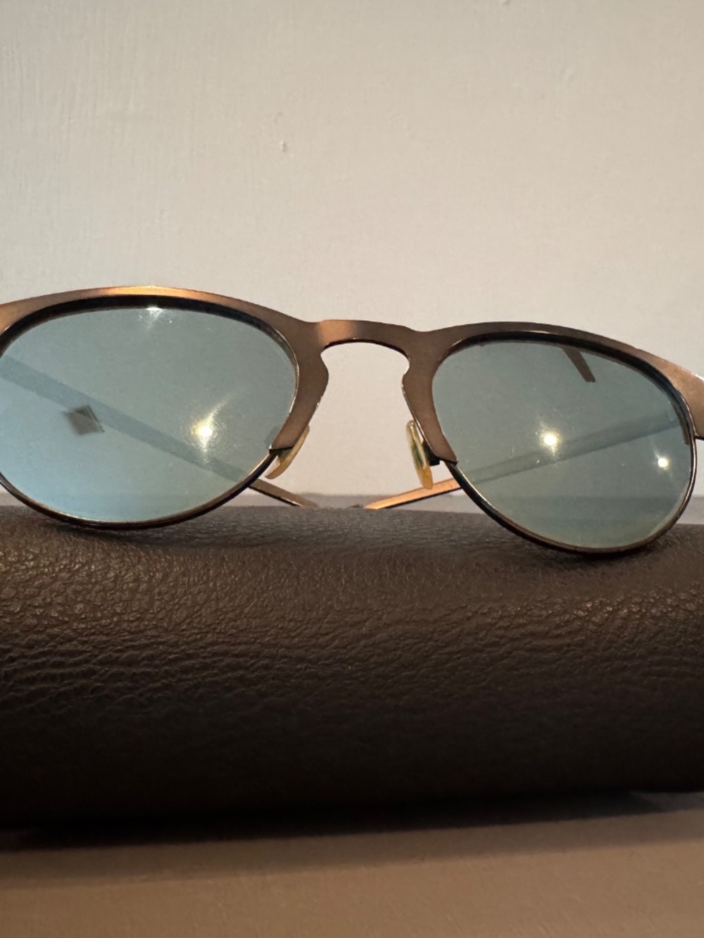 Rare Warby Parker Aldridge Polarized Mirrored Unisex Sunglasses Blue Lens EUC - Picture 8 of 12
